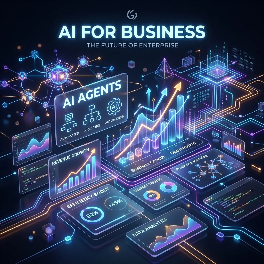 Обложка статьи: AI для бизнеса: 5 сценариев внедрения, которые окупаются в 2026 году